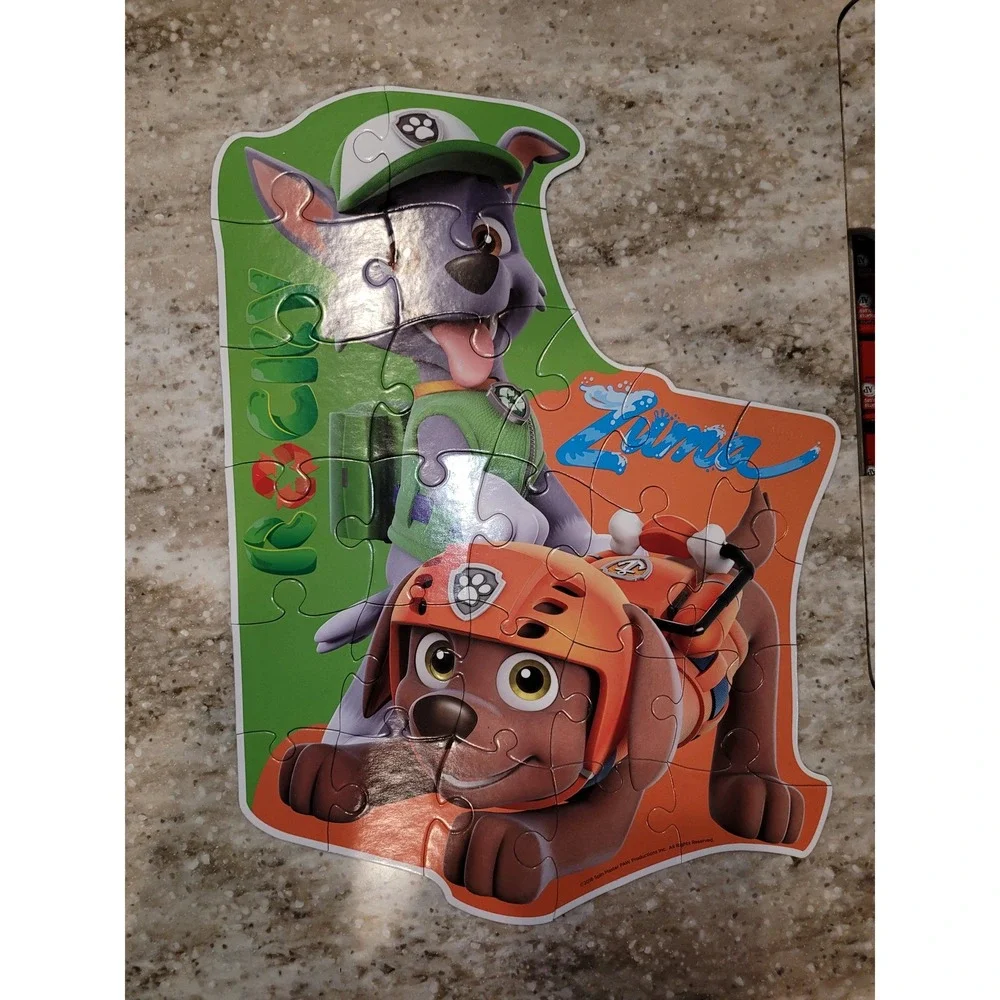 Nickelodeon Paw Patrol 5‎ Shaped Puzzles Chase Skye Rubble Marshall Rocky Zuma